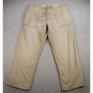 VINTAGE American Eagle Pants Mens Large Khaki Caro Baggy Wide Leg Skater Y2K